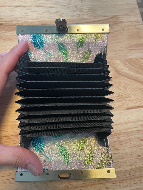 Pink Glitter Vinyl Wallet