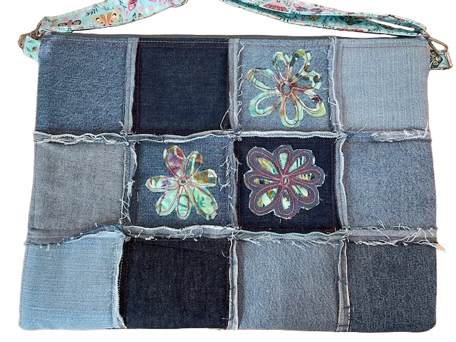 Frayed Denim Portfolio Carrier