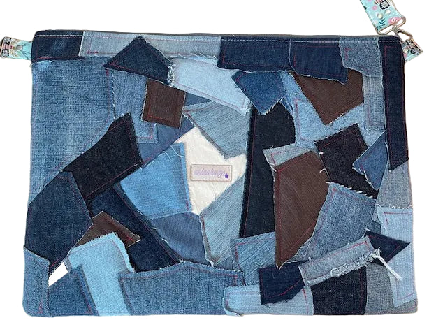 Frayed Denim Portfolio Carrier