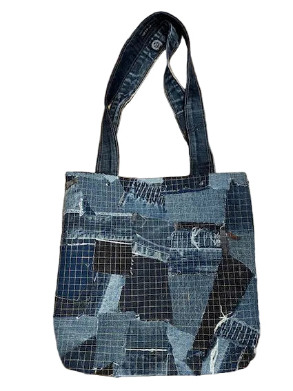Large Tote Bag - Large Scrappy Denim