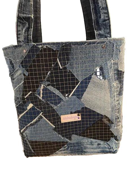 Large Tote Bag - Large Scrappy Denim