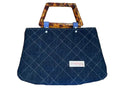Quilted Denim Clutch