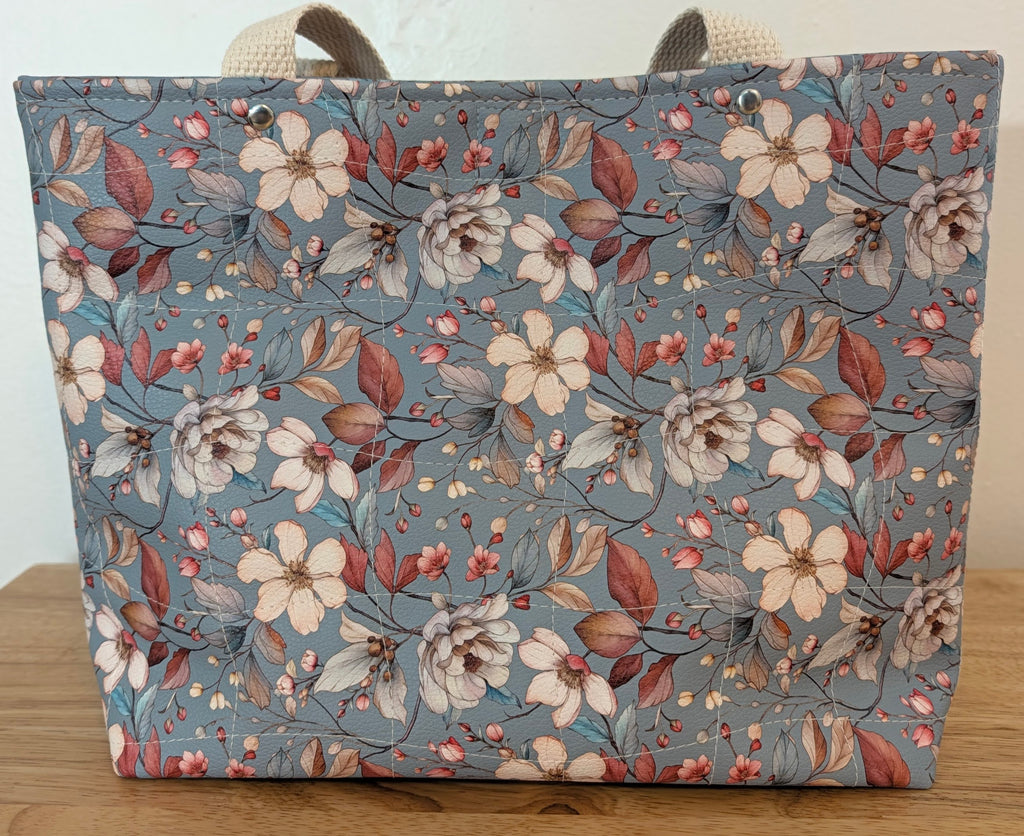 Small and Smart Tote Bag - vinyl floral
